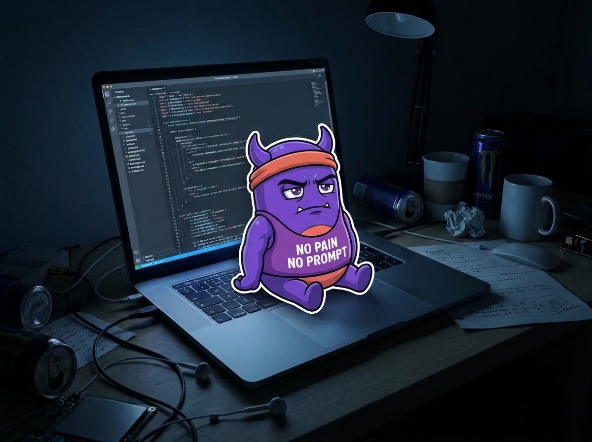 The night I woke up on a laptop keyboard. The editor was still open.